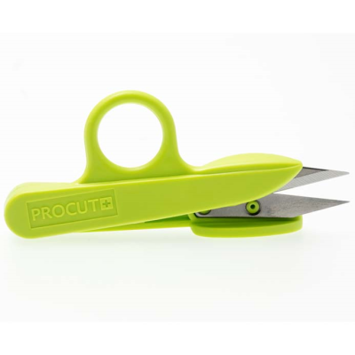 Tesoura de corte verde com cabo em plástico e lâminas de metal