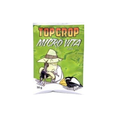 Pacote do produto Top Crop Micro Vita com ilustração