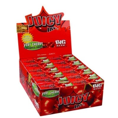 Expositor vermelho de papel de enrolar Juicy Jays Very Cherry Big Size