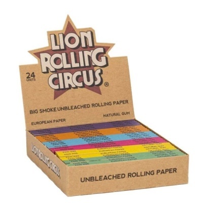 Caixa castanha de papel de enrolar colorido Lion Rolling Circus