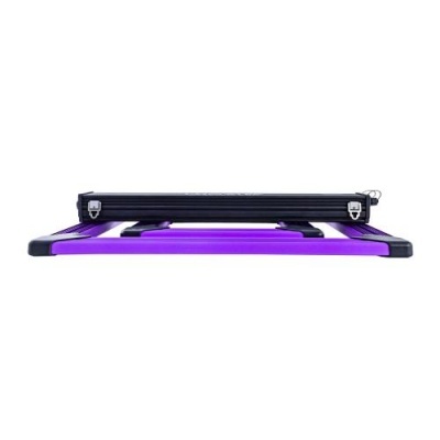 Suporte de bagagem de alumínio roxo e preto para tejadilho de carro
