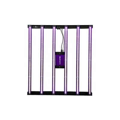 Painel de luz LED para cultivo com barras roxas e estrutura preta