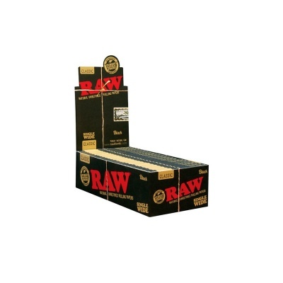 Caixa dispensadora de papéis de enrolar RAW Classic Single Wide Black