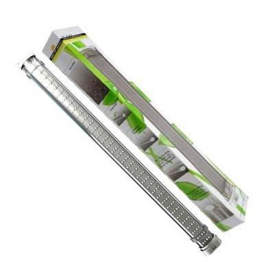 Filtro em aço inoxidável com orifícios e embalagem verde e branca