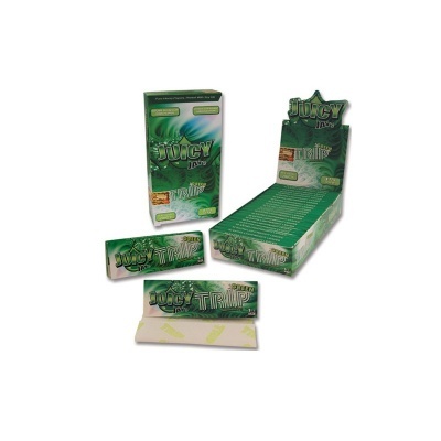 Pacotes e caixa de papel de enrolar Juicy Jay's verdes