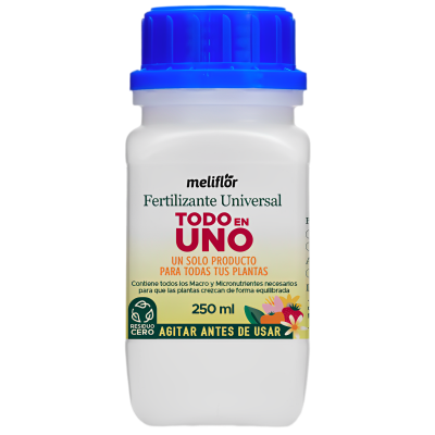 Frasco de fertilizante universal meliflór com tampa azul
