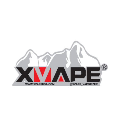 Logotipo da XVAPE com montanhas e texto