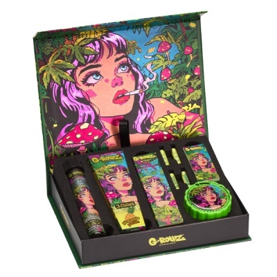 Conjunto G-ROLLZ com embalagem ilustrada e acessórios coloridos