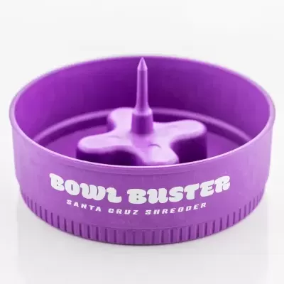 Moedor de ervas aromáticas roxo Bowl Buster Santa Cruz Shredder