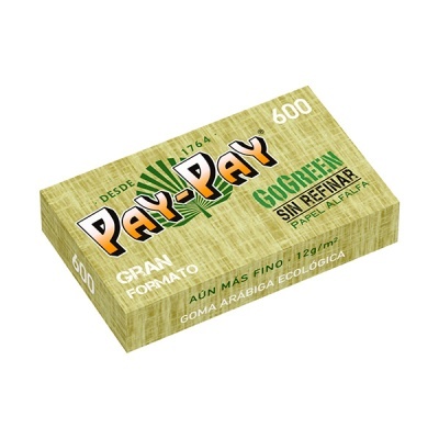 Caixa de papel para enrolar PAY-PAY Go Green sin refinar