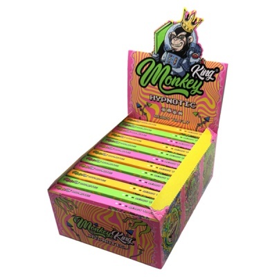 Caixa King Monkey Hypnotic com produtos coloridos