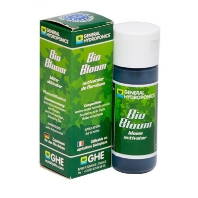 Produto Bio Bloom General Hydroponics activador de floração em frasco com caixa verde