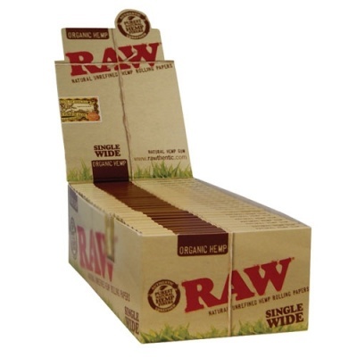 Caixa de papéis RAW de cânhamo orgânico para enrolar em exposição