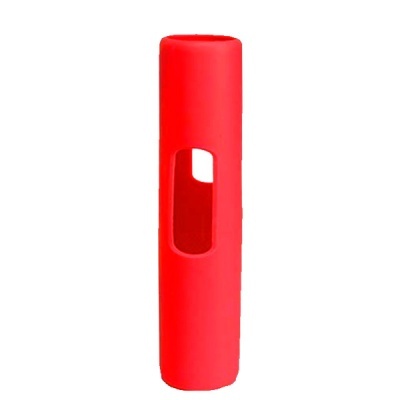 Estojo protetor vermelho em silicone com abertura rectangular