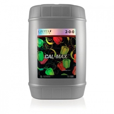 Recipiente cinzento de plástico com etiqueta colorida com texto e imagens de pimentos