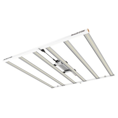 Luminária LED Grow light retangular com 6 barras e texto IGNATOR e HeroLED D 720W