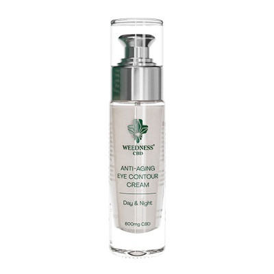 Frasco de creme anti-envelhecimento para olhos Weedness CBD