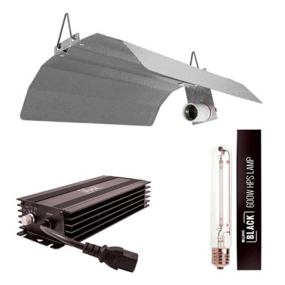Kit de iluminação para cultivo com refletor, balastro e lâmpada