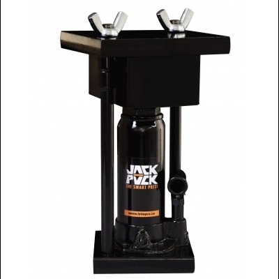 Prensa hidráulica preta com cilindro rotulado JACK PACK
