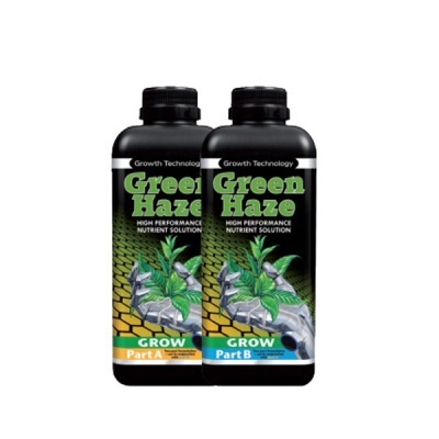 Dois frascos de solução nutritiva Green Haze Part A e Part B