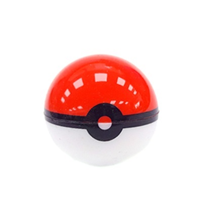 Bola Pokébola vermelha e branca sobre fundo branco
