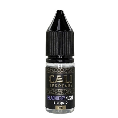 Frasco pequeno de e-líquido CALI Terpenes Blackberry Kush
