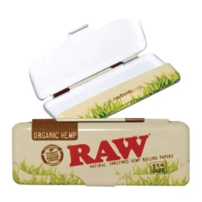 Estojo metálico RAW para papéis de enrolar cânhamo