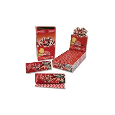 Pacotes vermelhos de papel para enrolar tabaco sabor Candy Cane Juicy Jay's