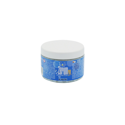 Frasco redondo com tampa branca e rótulo azul com texto Zerum pH 7 e NEUTRO