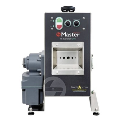 Máquina industrial Master HB BLOCKER 200 LITE cinzenta e preta com botões coloridos