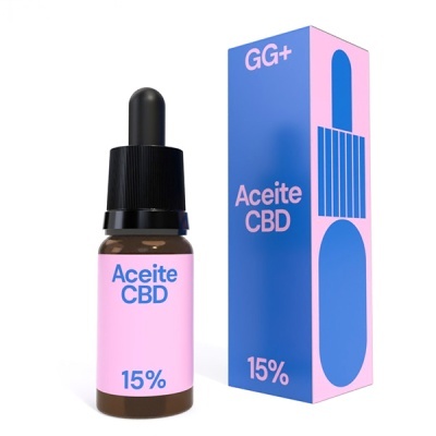 Frasco de Aceite CBD com caixa ao lado