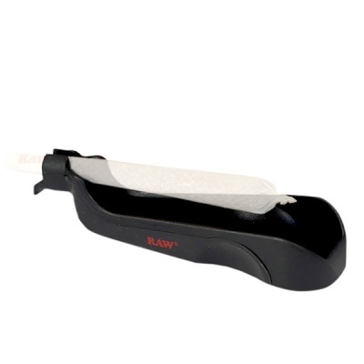 Cinzeiro portátil preto com suporte para cigarro RAW