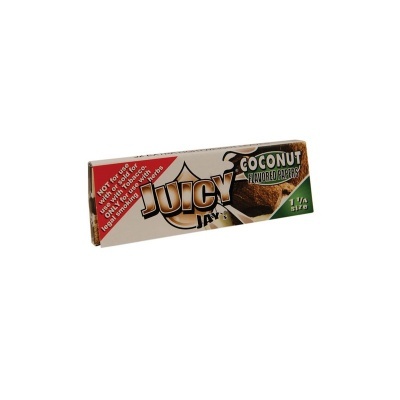 Embalagem de papel para enrolar cigarro Juicy Jay's sabor Coco 1 1/4