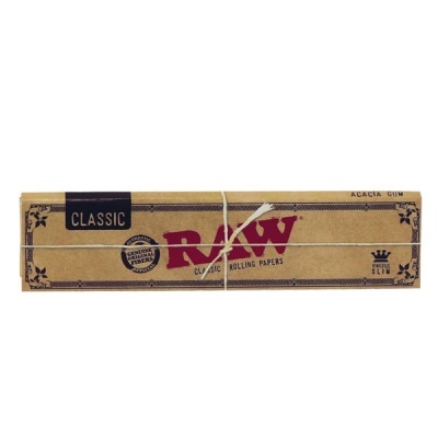 Embalagem de papel pardo de papel de enrolar RAW Classic com cordel branco