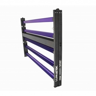 Suporte metalico preto com barras roxas UNIMATEX ZEUS 1000 PRO