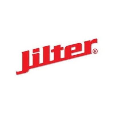 Logótipo da marca Jilter em vermelho sobre fundo branco