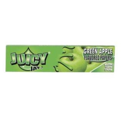 Embalagem de papel para enrolar Juicy Jays sabor maçã verde