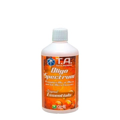 Frasco branco com produto Oligo Spectrum da Terra Aquatica