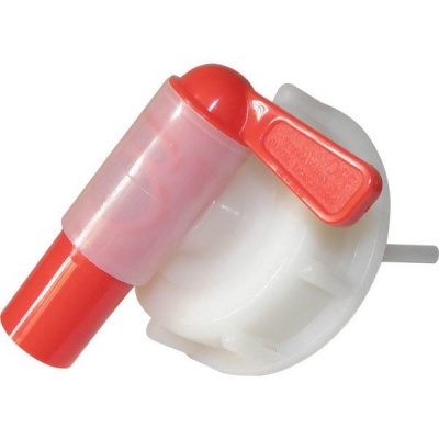 Torneira de plástico para barril vermelho e branco