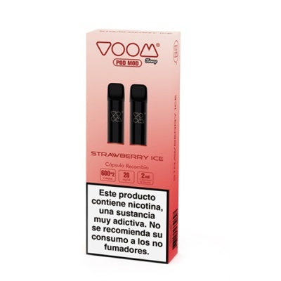Embalagem de cápsulas recarregáveis VOOM POD MOD Strawberry Ice