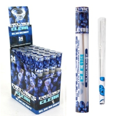 Tubo e caixa com charros CYCLOPES CLEAR BLUEBERRY