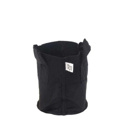 Saco organizador preto de tecido com etiqueta Puppy Pet