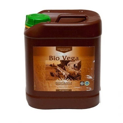 Recipiente plástico castanho com tampa verde, produto Bio Vega