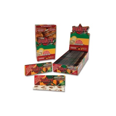 Pacotes coloridos de papel para enrolar tabaco Juicy Jay's JAMAICAN RUN