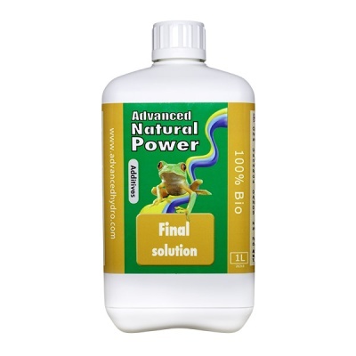 Frasco branco com rótulo verde e amarelo com texto e imagem de sapo.