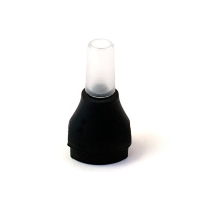 Bico difusor preto com parte superior translúcida branca