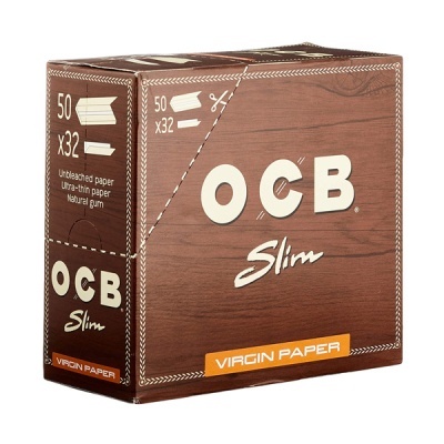 Caixa castanha de papel para enrolar OCB Slim