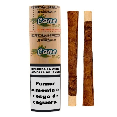 Pacote de cigarros Cyclones Cane com dois cigarros