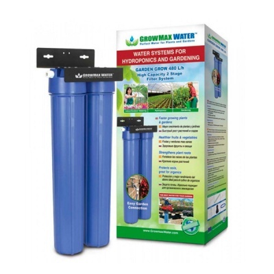 Sistema de filtro de água azul Growmax Water com embalagem para hidroponia e jardinagem