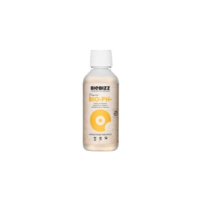 Frasco plástico branco com rótulo bege BIOBIZZ BIO-PH-